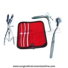 Hegar uterine dilator 3 pieces set,3-4, 5-6, 7-8, pinwheel, mathieu, grave large